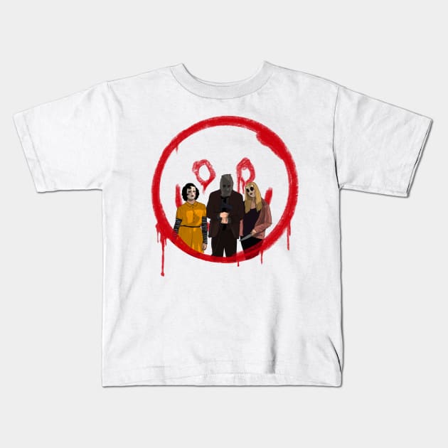 Prey At Night Smiley Kids T-Shirt by strayheartbja